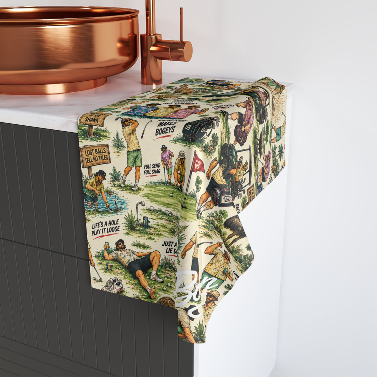 Just Mates Bogan Towel | Golf Bogan