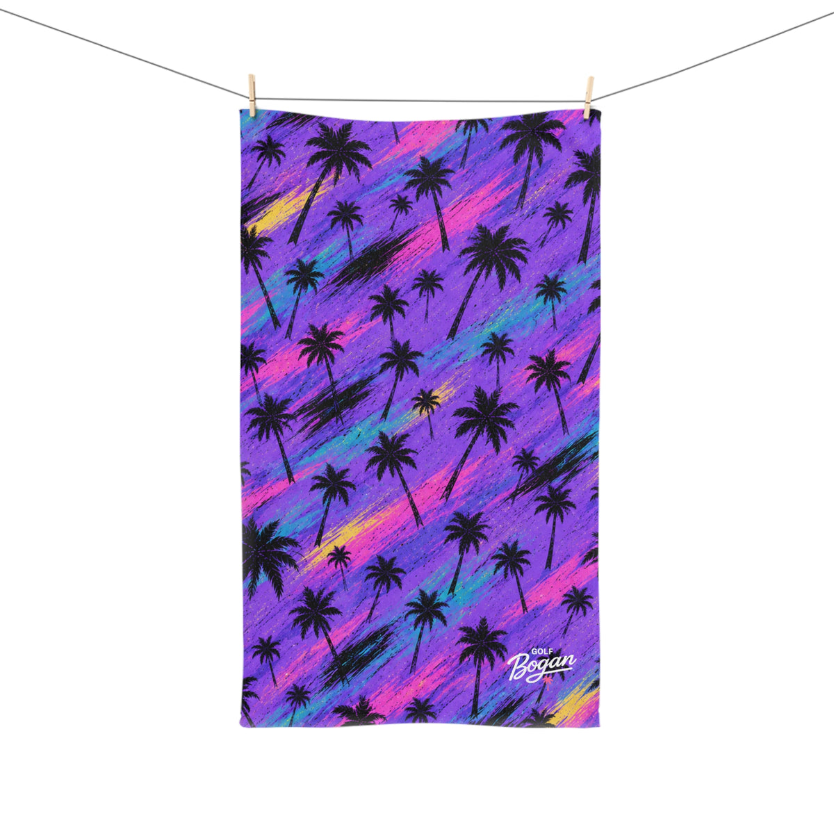 Purple Rain Palms Golf Club Towel | Golf Bogan — product image 3