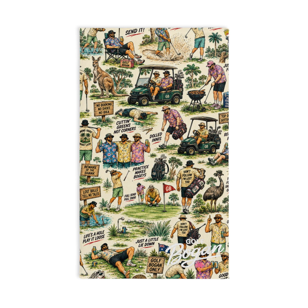 Just Mates Bogan Towel | Golf Bogan