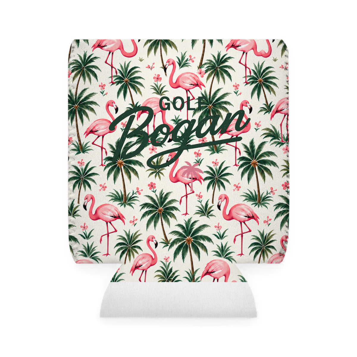 Flamingo Palm Stubby Cooler — product image 1