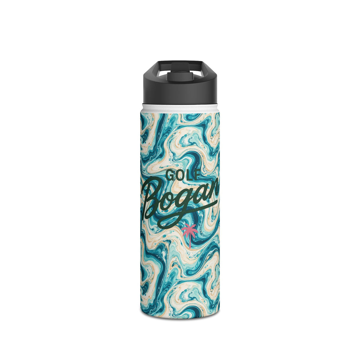 Mulligan Marble Stainless Steel Water Bottle | Golf Bogan — product image 2