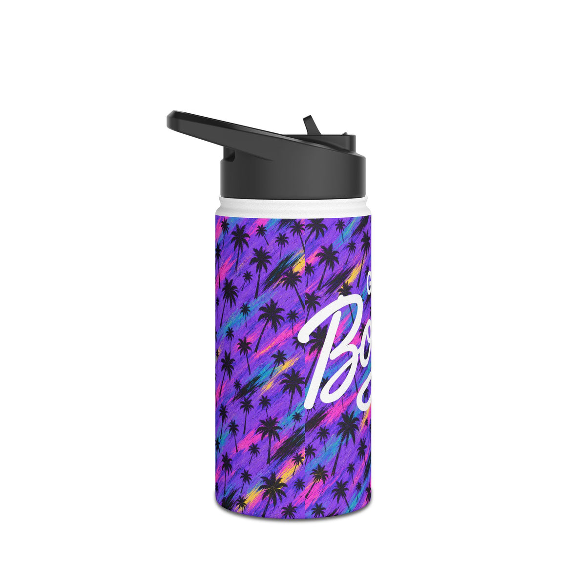 Purple Rain Palms Stainless Steel Water Bottle | Golf Bogan — product image 5