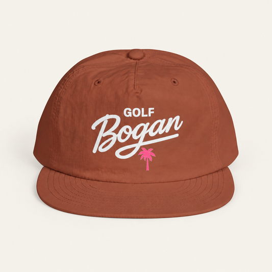Golf Bogan Surf Cap — Retro Palm Beach Snapback Hat — product image 1