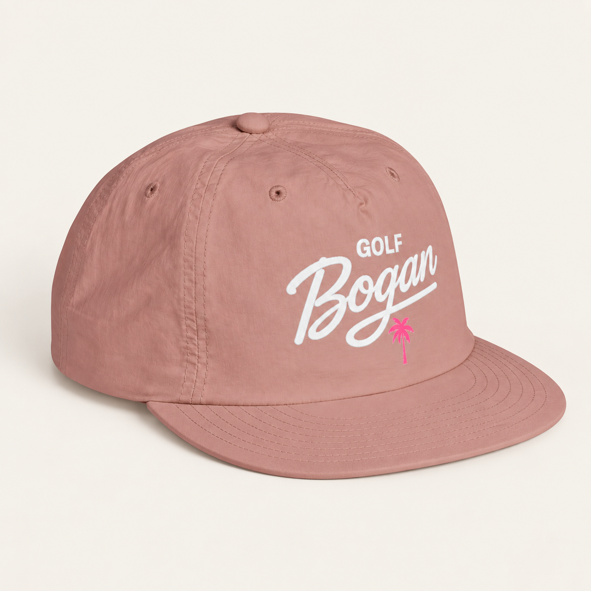Golf Bogan Surf Cap — Retro Palm Beach Snapback Hat — product image 2