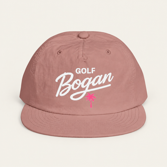 Golf Bogan Surf Cap — Retro Palm Beach Snapback Hat — product image 1