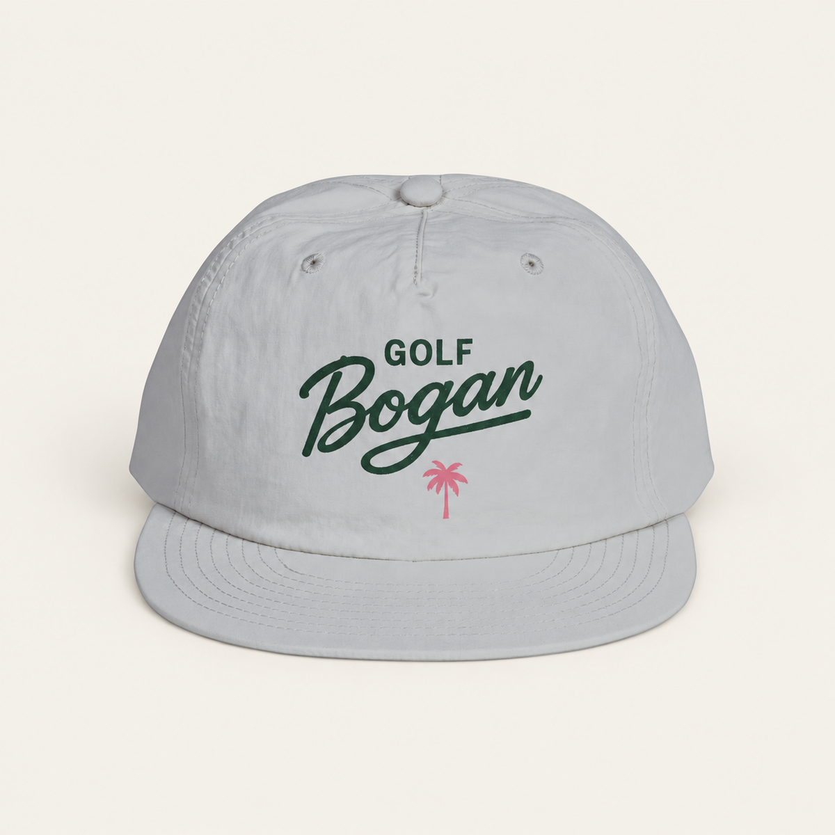 Golf Bogan Surf Cap — Retro Palm Beach Snapback Hat — product image 1